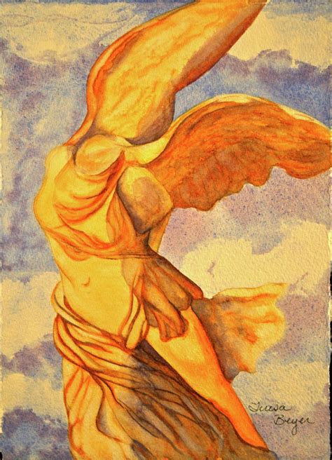 Nike Goddess Of Victory Painting By Teresa Beyer