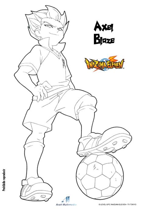 Coloriage De Inazuma Eleven Axel Blaze Danieguto