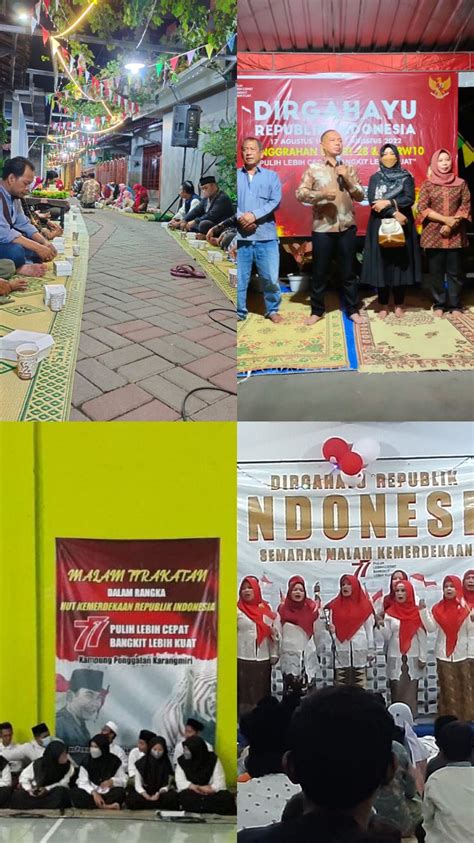 Kelurahan Giwangan Malam Tirakatan Dalam Rangka Memperingati HUT