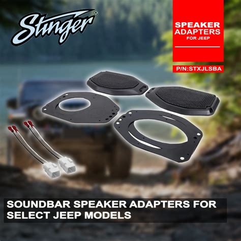 Soundbar Speakers Adapters Suitable For Jeep Wrangler Gladiator Stinger Australia Off Road