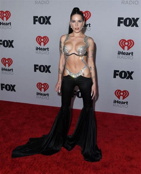 Halsey Showed Tits And Bared Thighs At Iheart Party 38 Photos Video The Fappening