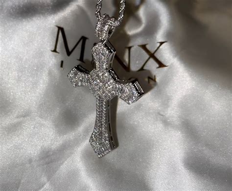 Iced Out Cross Big Cross Necklace Cross Necklace For Men Iced Ou