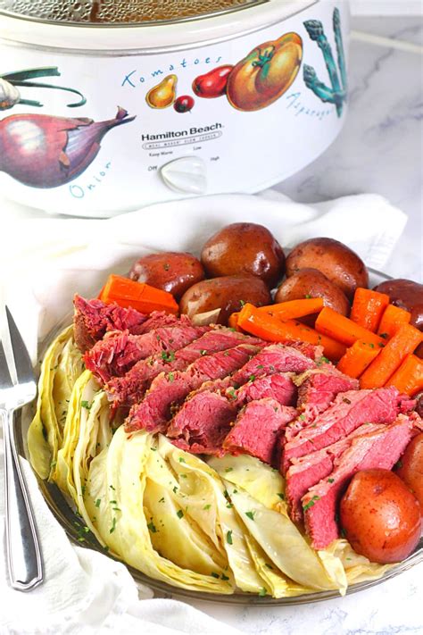 Slow Cooker Corned Beef And Cabbage • Now Cook This