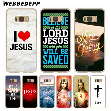 WEBBEDEPP Christian Jesus The Cross Hard Transparent Phone Case For