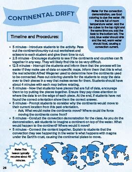 ELL Continental Drift Lesson Plan By Josephine Mbaye TPT