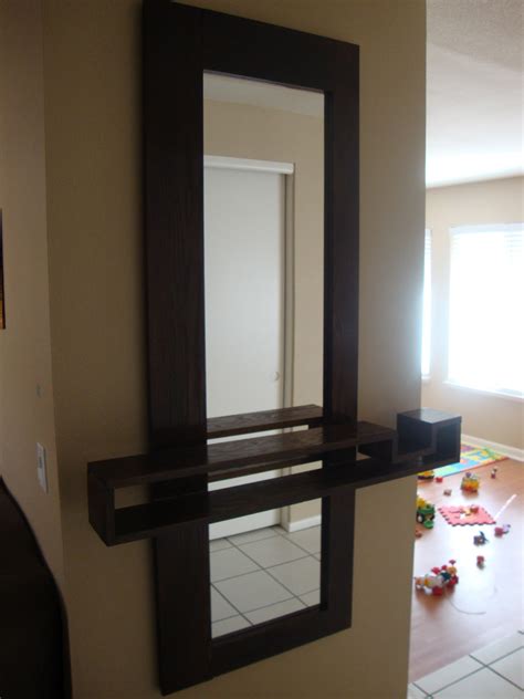 Thinking Out Loud: New Entryway Mirror with Floating Shelf