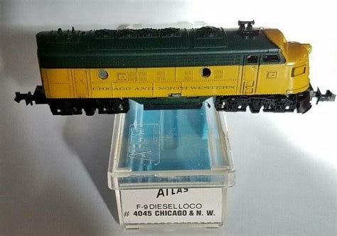 N Scale Atlas 4045 Locomotive Diesel Emd F9 Chicago And North