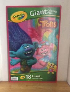 Dreamworks Trolls Crayola Pages Giant Coloring Pges Book Ebay