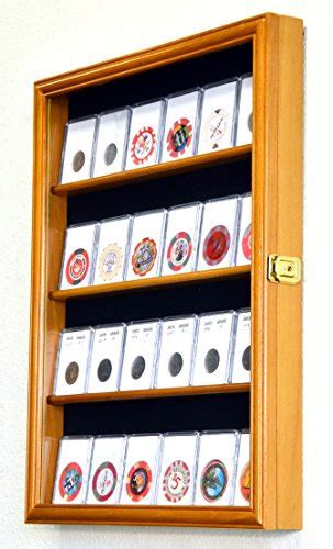 24 Collector Ngc Pcgs Icg Coin Slab Display Case Cabinet Holder Rack