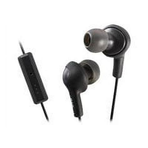 Jvc Ha Fr6 Gumy Plus Earphones With Mic In Ear Wired Noise Isolating Olive Black