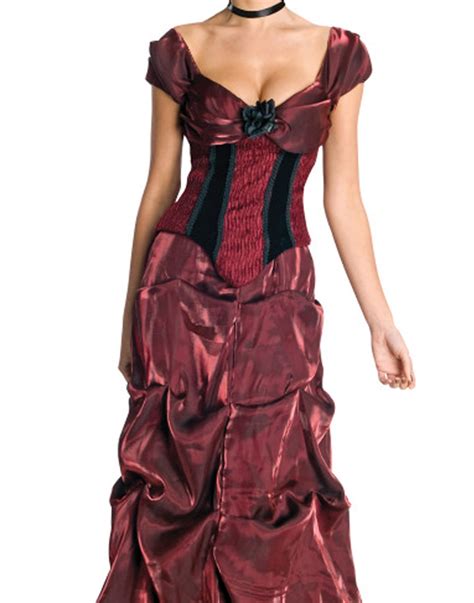 Sexy Vampire Victorian Dark Evil Dracula Gown Dress Halloween Costume