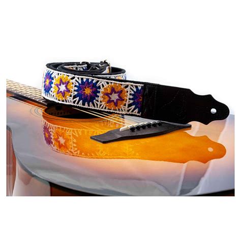 Righton Straps Crochet White Correa Para Guitarra Y Bajo