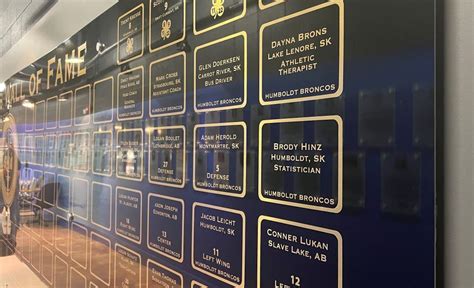 Founders Wall Saskatchewan Hockey Hall Of Fame