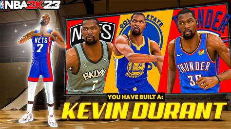 NBA 2K23 6 10 KEVIN DURANT DEMIGOD BUILD YouTube