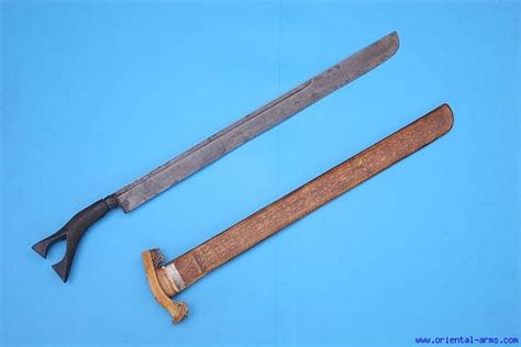 Oriental Arms Sikin Ache Sword From Sumatra With Ivory Scabbard Mouth