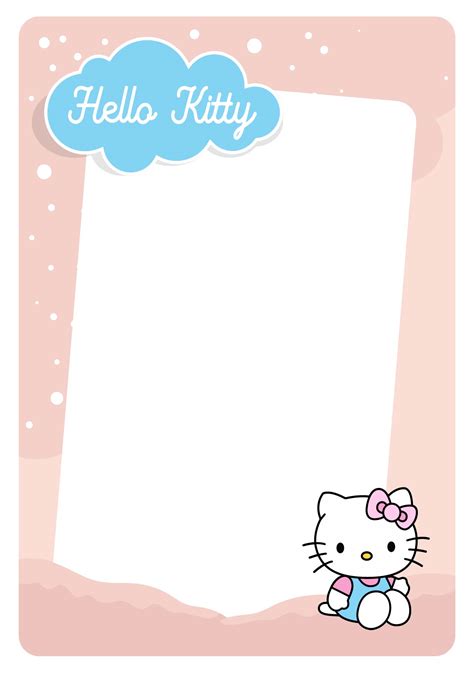 Hello Kitty Printable Lined Paper Free Printable Stationery Printable ...