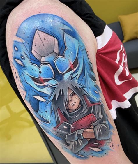 Madara Uchiha And Susanoo Tatuagem Do Naruto Tatuagens De Anime