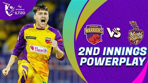 Nd Innings Powerplay Sharjah Warriors Vs Abu Dhabi Knight Riders