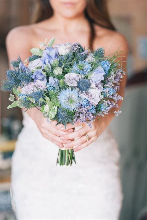 Blue And Lavender Wedding Ideas From Canada Blue Wedding Bouquet Blue Wedding Flowers Blue