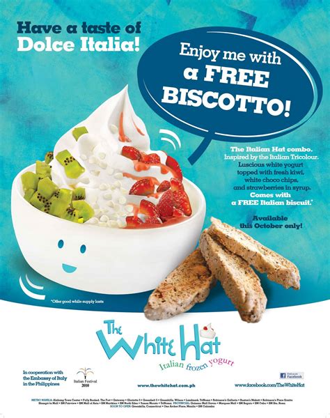 Italian Festival at The White Hat Italian Frozen Yogurt | YedyLicious Manila Food Blog in the ...