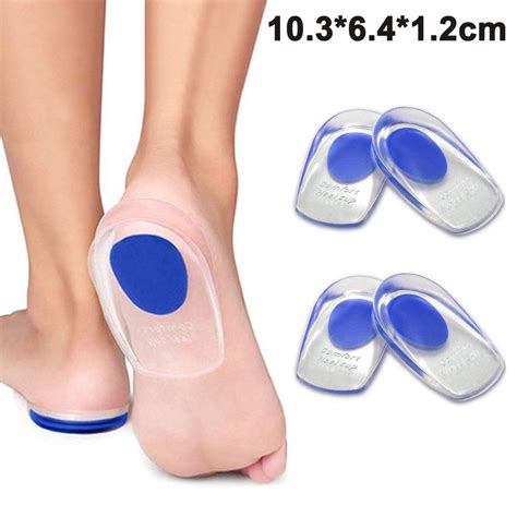 Gel Heel Cups Plantar Fasciitis Inserts Silicone Heel Cup Pads For