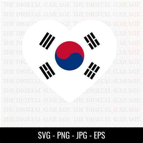 South Korea Flag Svg Png Love South Korea South Korea Svg South