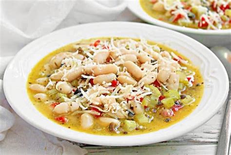 Pesto White Bean Soup ~ Easy Recipe ~ This Wife Cooks