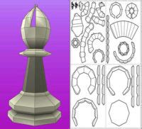 Piezas De Ajedrez Para Imprimir Y Construir Plantillas En PDF