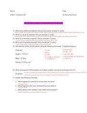 Density Experiment Worksheet Virtue Pdf Name Date Chm Section