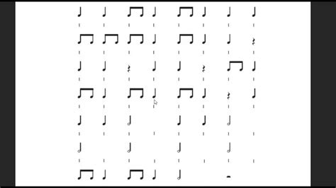 Ejercicio rítmico cuartos octavos medios y silencio de cuarto YouTube