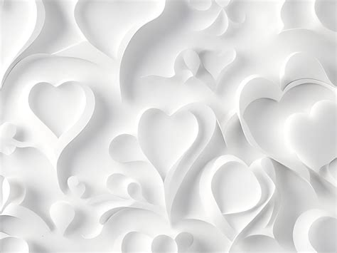 Premium AI Image | White love background white background love images