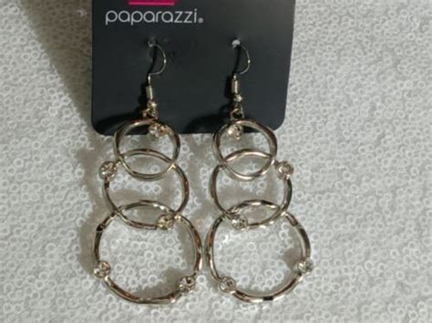 Paparazzi Jewelry New Revolving Radiance White Rhinestones Earrings