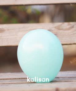 5 12 50 cm Mini Deniz Yeşili Standart Balon Kalisan Balon