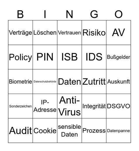 Ds Gvo Bingo Card