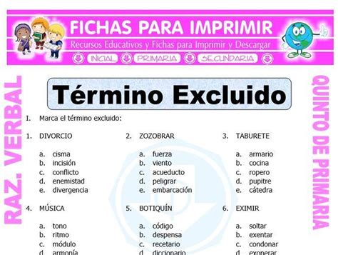 Me Pueden Decir Ejemplos De Termino Incluido Por Favor Es Para Hoy