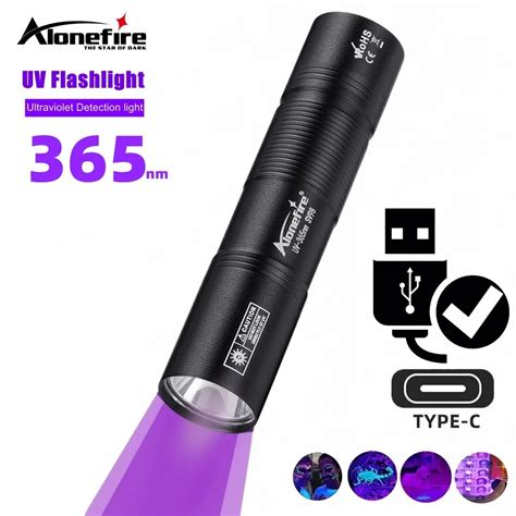 Linterna Uv Recargable Por Usb De Nm L Mpara De U As Ultravioleta De