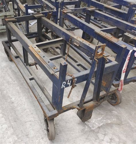 Feet Blue Mild Steel Material Handling Trolleys At Rs Kg In