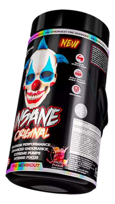 Insane Original Pré Treino 400g Demons Lab Fruit Punch Araki