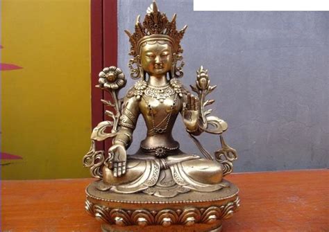 USPS a EE UU S0402 12 Tíbet latón blanco TaRa GuanYin Kwan Yin Guan