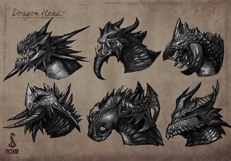 Dragon Heads Reference on Behance