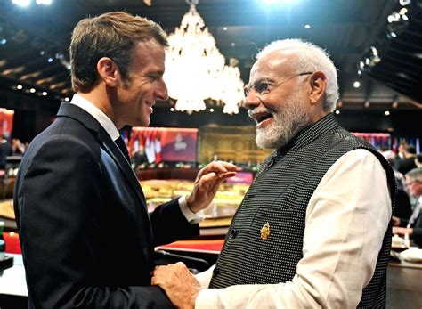 Bali: PM Modi interacts with French President Emmanuel Macron