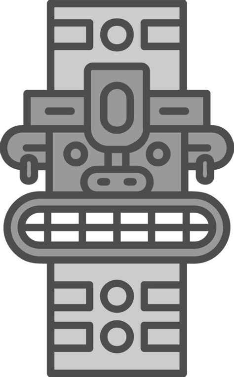 Totem Line Filled Greyscale Icon Vector Art At Vecteezy