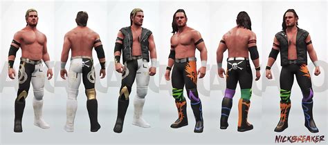 Alex Shelley's NJPW Time Splitters attire and NXT debut attire. Re ...