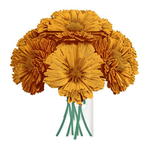 Hyperdetailed Marigold Flowers Bouquet · Creative Fabrica