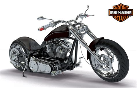 3d model harley davidson 01