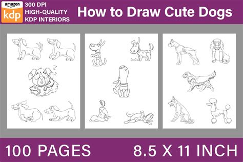 How to Draw Cute Dogs Graphic by BreakingDots · Creative Fabrica