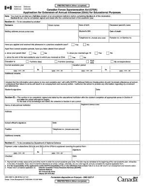 Fillable Online Application For Extension Of Annual Allowance Eaa For