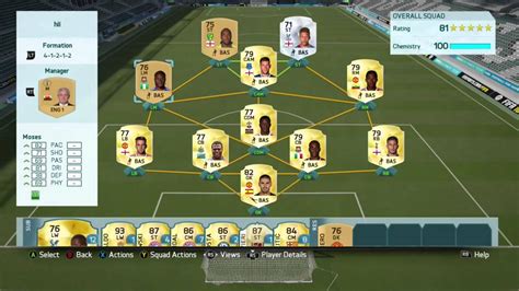 FIFA 16 SQUAD BUILDER 25K SQUAD BARCLAYS PREMIER LEAGUE FIFA 16