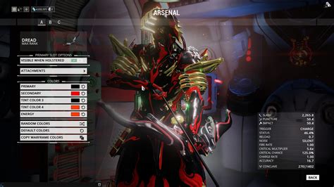 Dread Colors Art Animation And Ui Warframe Forums