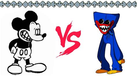 Fnf Huggy Wuggy Vs Mickey Mouse Sings Happy Unhappy Fnf Vs Huggy Wuggy